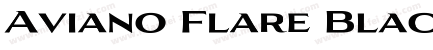 Aviano Flare Black Regular字体转换
